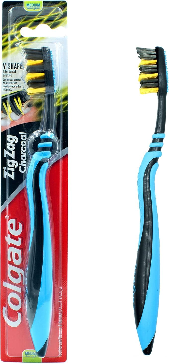 Colgate Zigzag Charcoal Medium - Toothbrush
