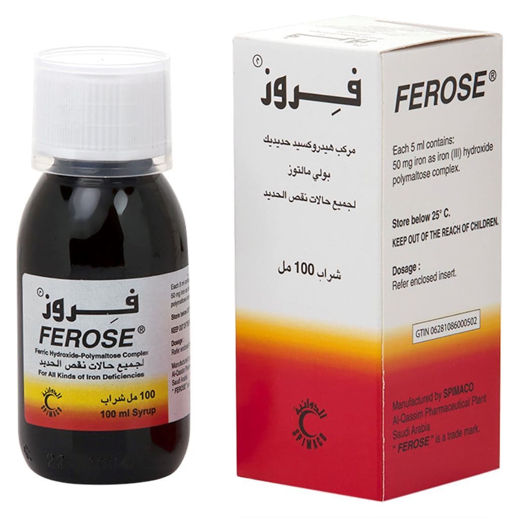 Ferose Syrup 50mg-5ml -100ml