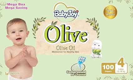 BabyJoy Olive Mega Box - Size 4, 100 pcs