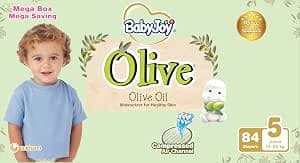 BabyJoy Olive Mega Box - Size 5, 84 pcs
