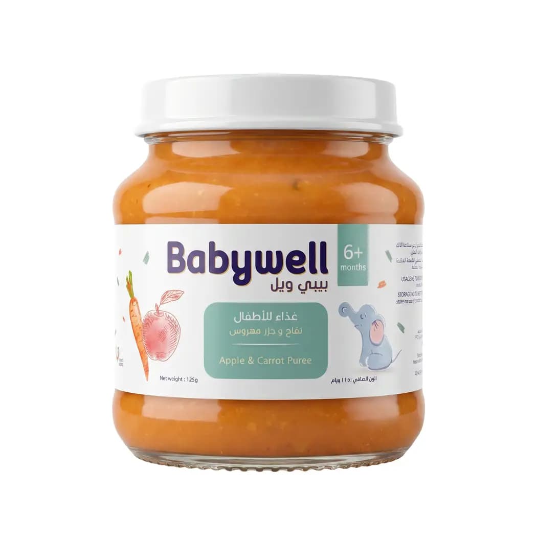 Babywell Apple & Carrot Puree 125 g