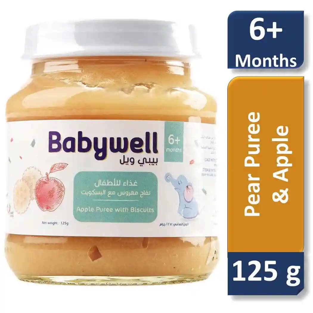 Babywell Apple & Pear Puree 125 g