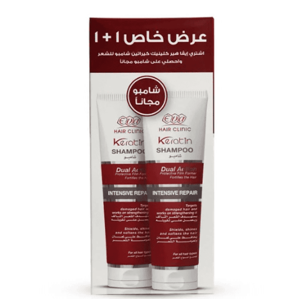 ايفا شامبو كيراتين 1+1 عرض 2*230 مل