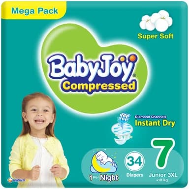 BabyJoy Mega Pack - Size 7, 34 pcs