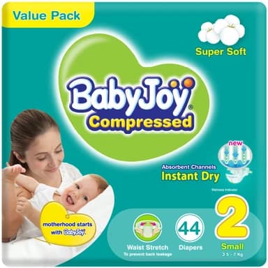 BabyJoy Small Pack - Size 2, 44 pcs