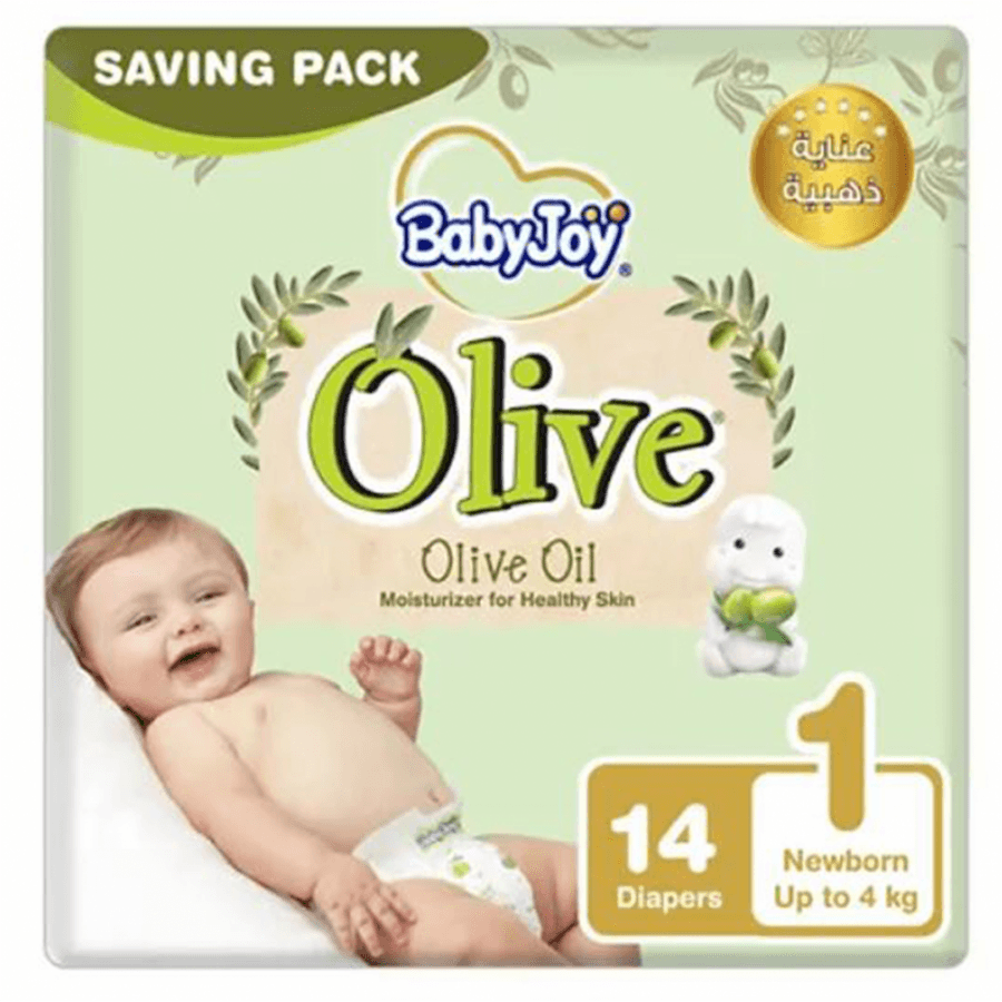 BabyJoy Olive Saving Pack - Size 1, 14 pcs