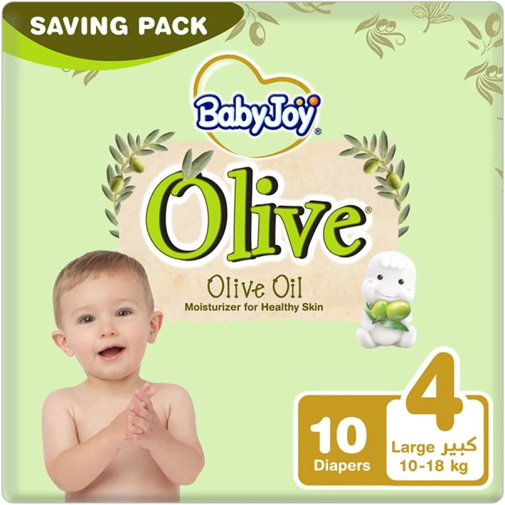 BabyJoy Olive Saving Pack - Size 4, 10 pcs