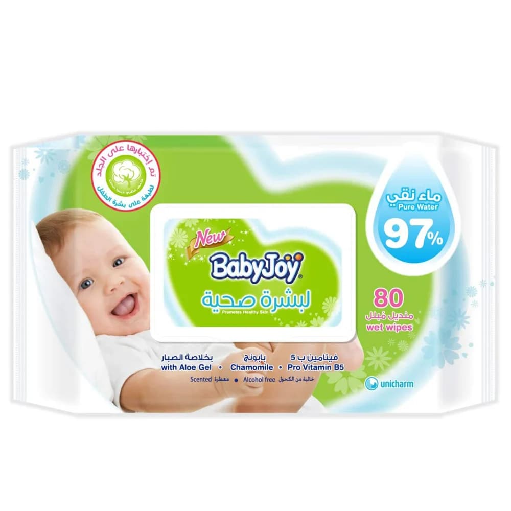 BabyJoy Scented Baby Wipes - 80 Wipes