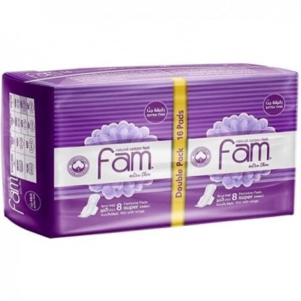 Fam Ultra-Thin Maxi Large Pads - 16 pcs (2 × 8)