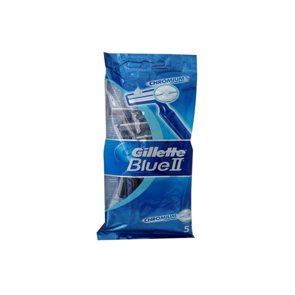 ماكينة حلاقة من Gillette بلو 2 بلس بشفرات مزدوجة 5 قطع