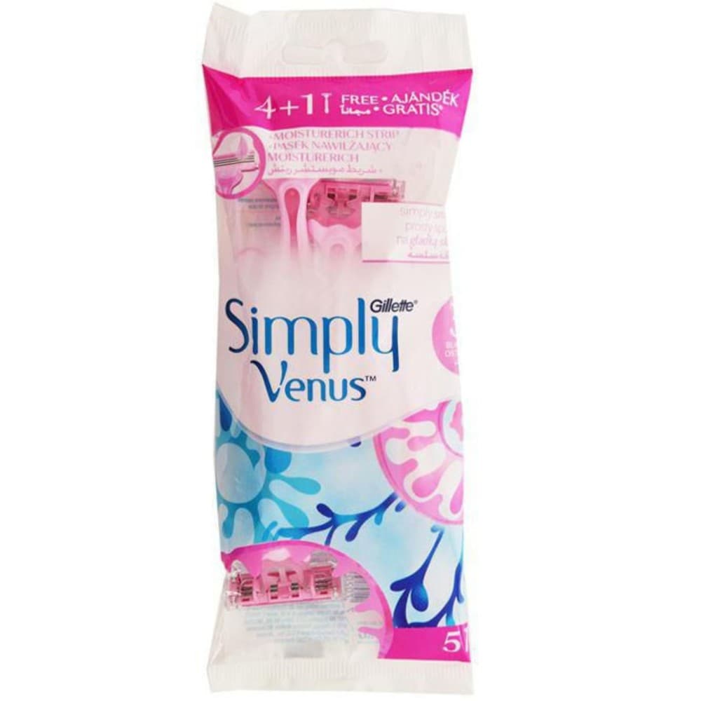 Gillette Simply Venus 3  Pink - 5 Razor