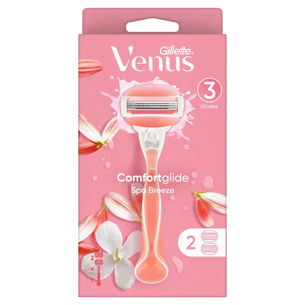 Gillette Venus Comfort Glide Spa Breeze - 2 Razor