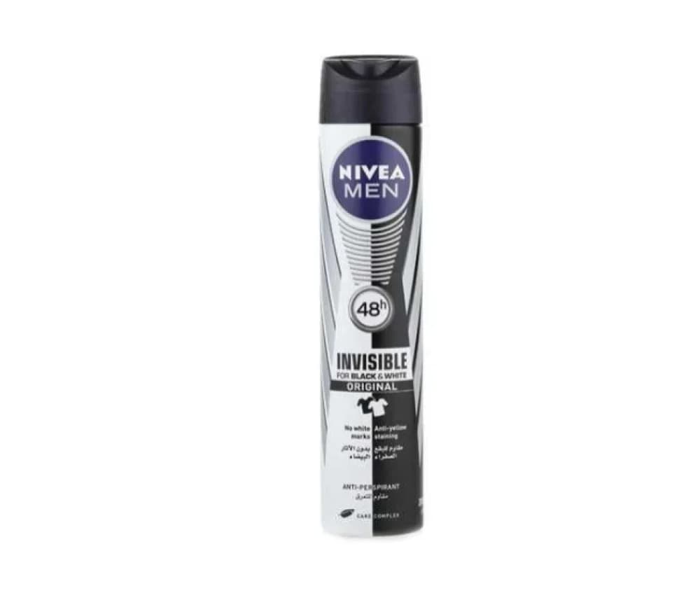 Nivea Men Invisible Black and White 200ml - Deodrant Spray