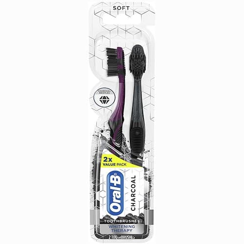 Oral-B Charcoal Whitening 1+1 Soft - Toothbrush