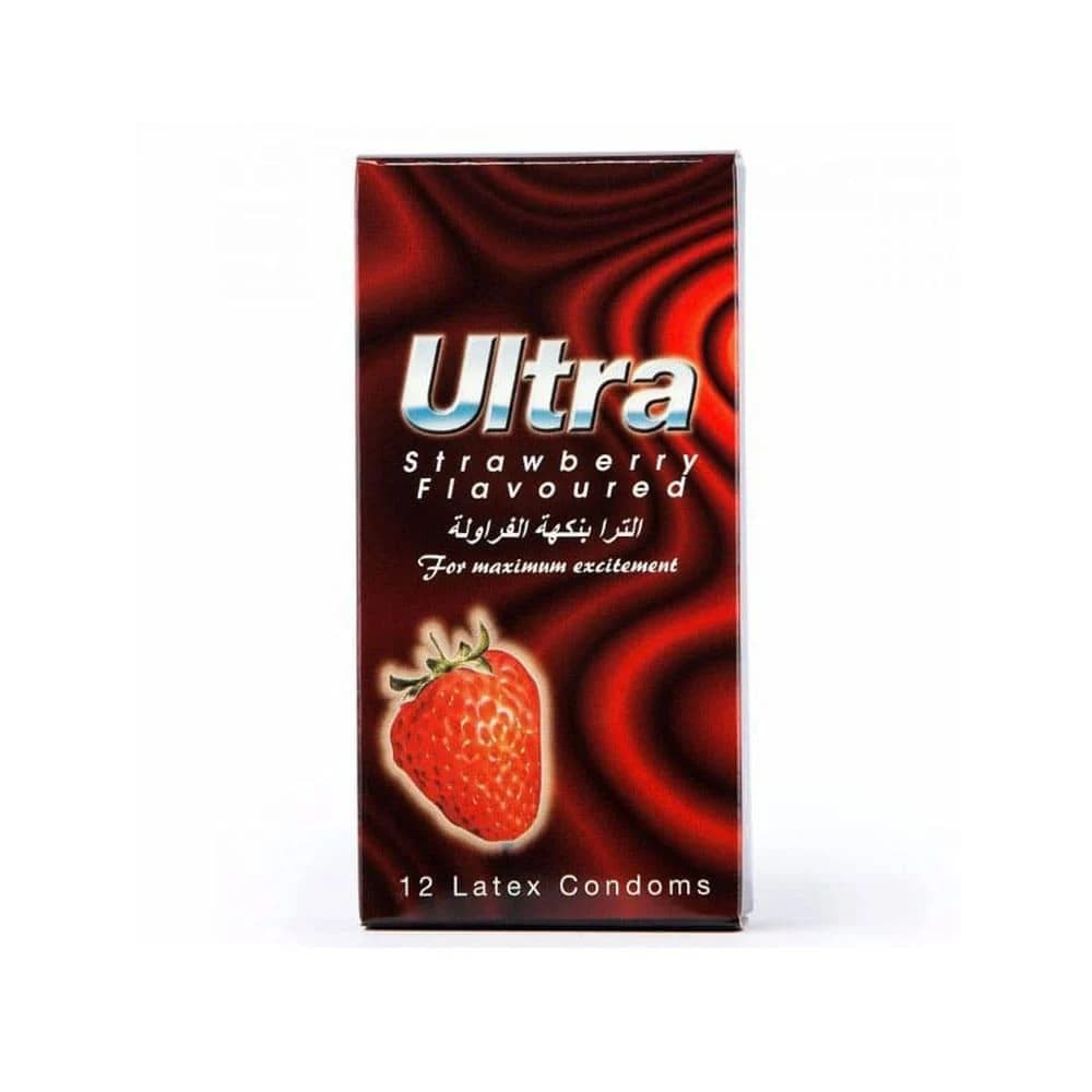Ultra Condom Strawberry Flavored 12pcs