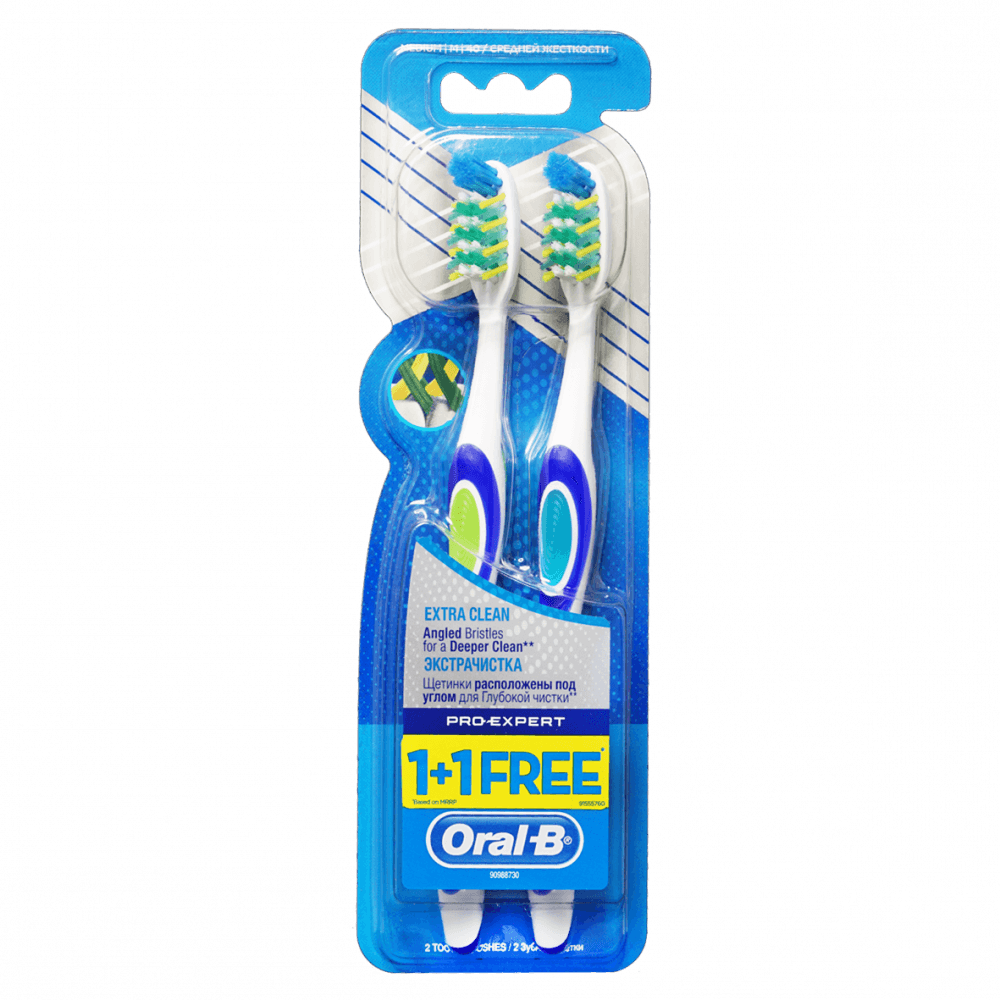 Oral-B Extra Clean 1+1 40 Medium - Toothbrush