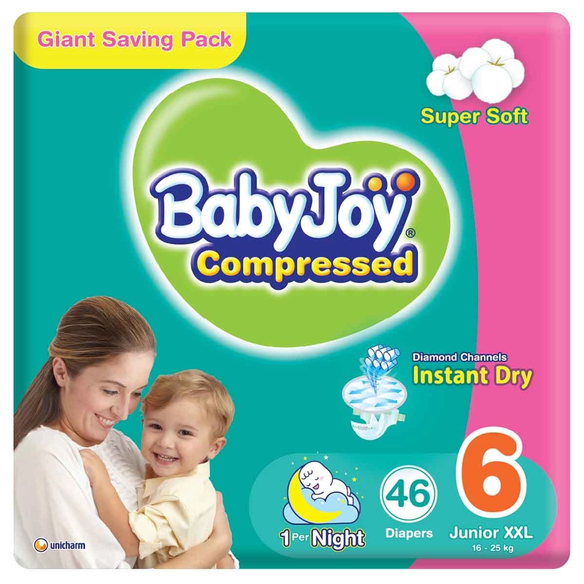 BabyJoy Giant Mega Pack - Size 6, 46 pcs