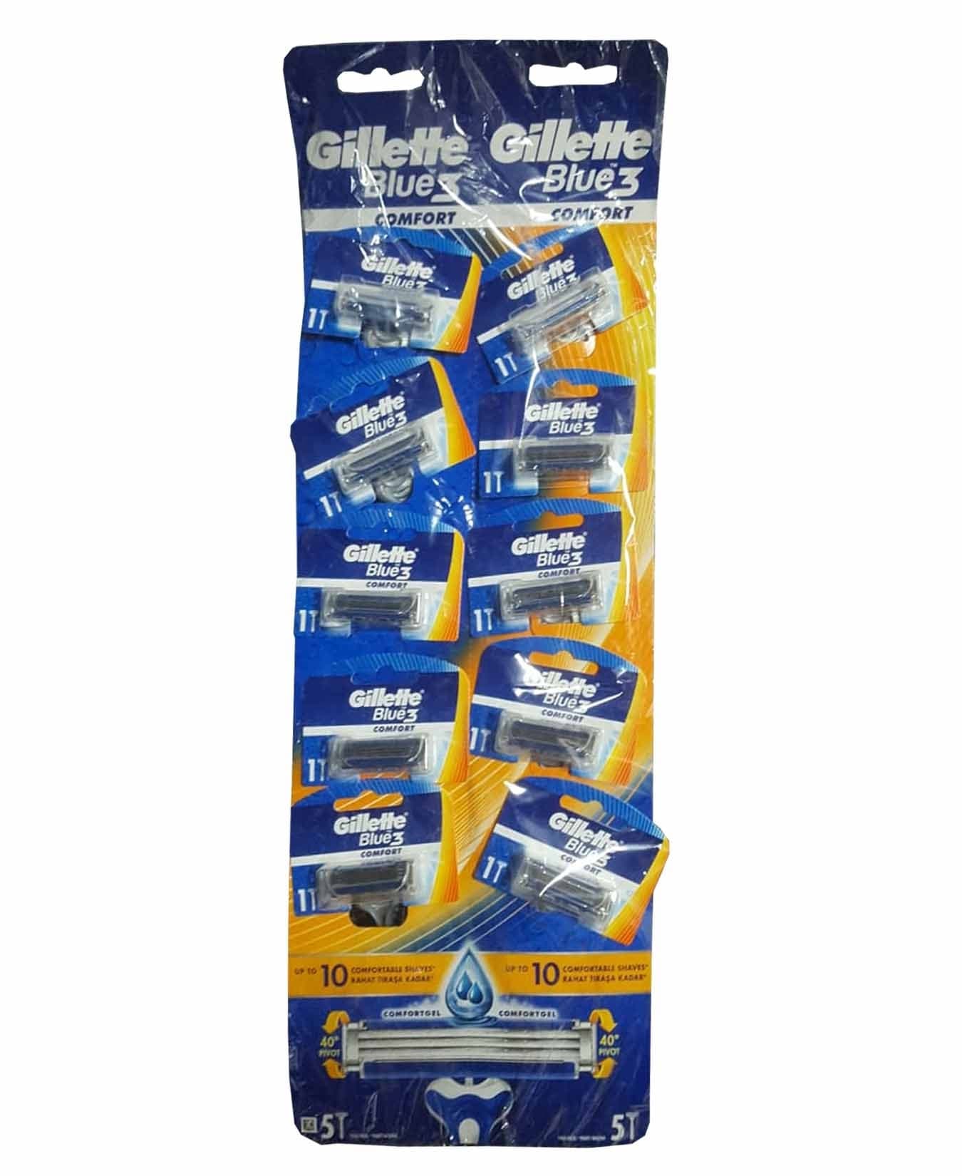 Gillette BLUE 3 COMFORT CARDED 10'S