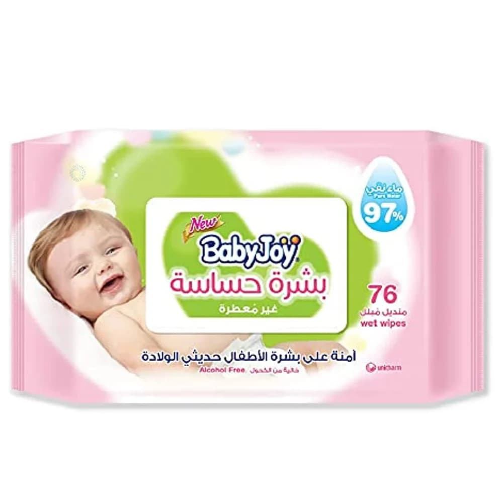 BabyJoy Sensitive Baby Wipes - 76 Wipes (20420)