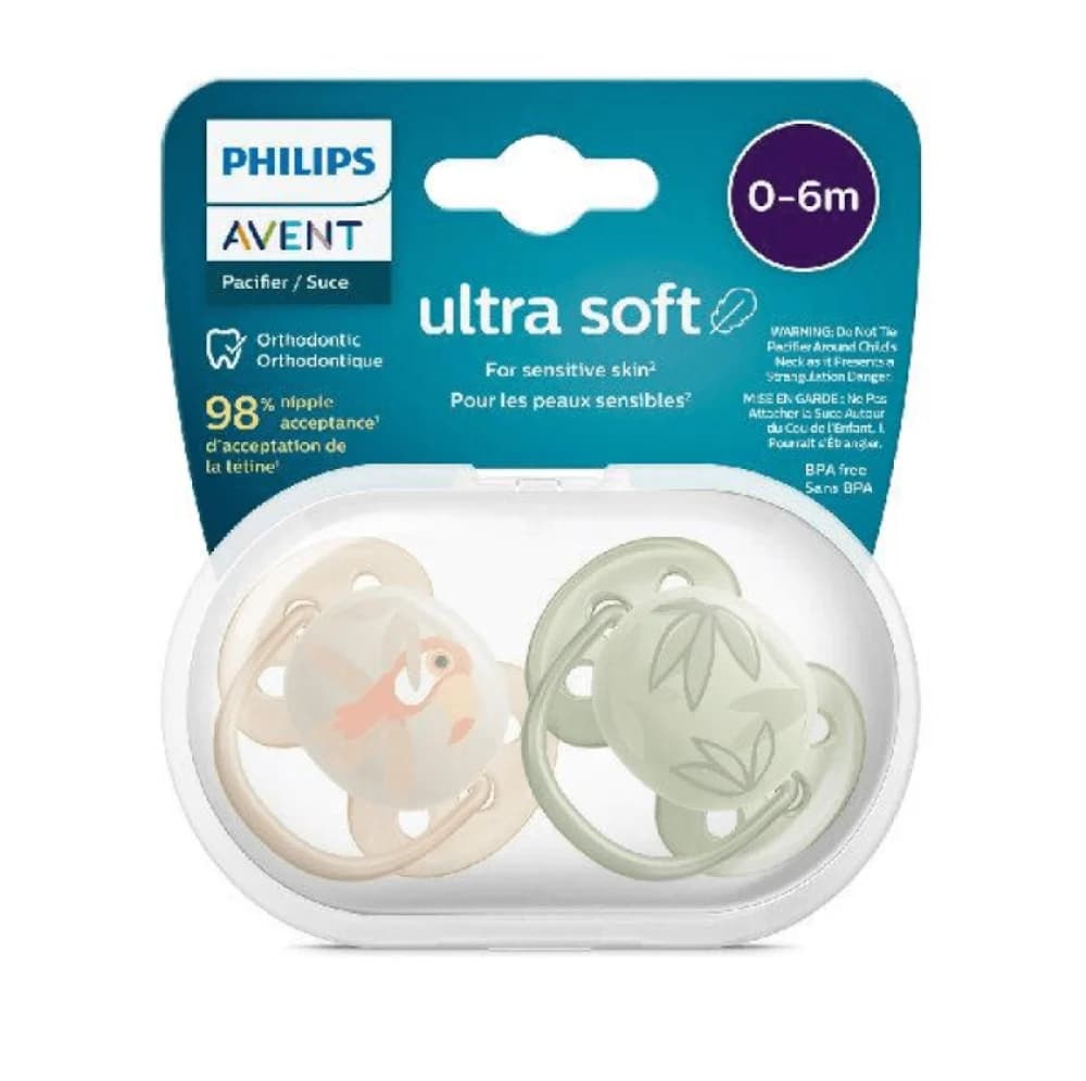 Philips Avent Ultra Soft Soother 0-6M Girls
