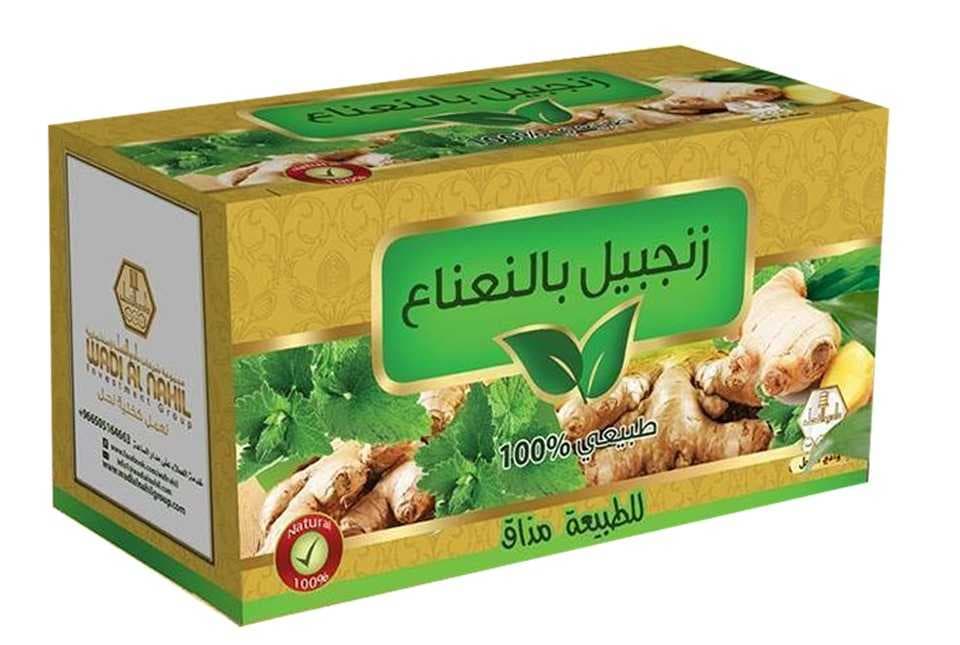 جينجير مع نعناع واديالناهيل 30 أكياس