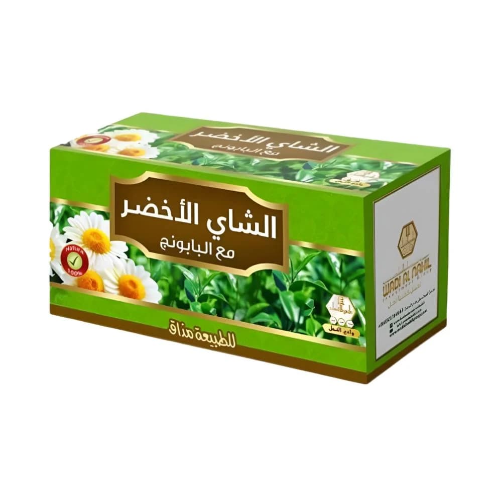 أخضر شاي مع بابونج واديالناهيل 30 أكياس