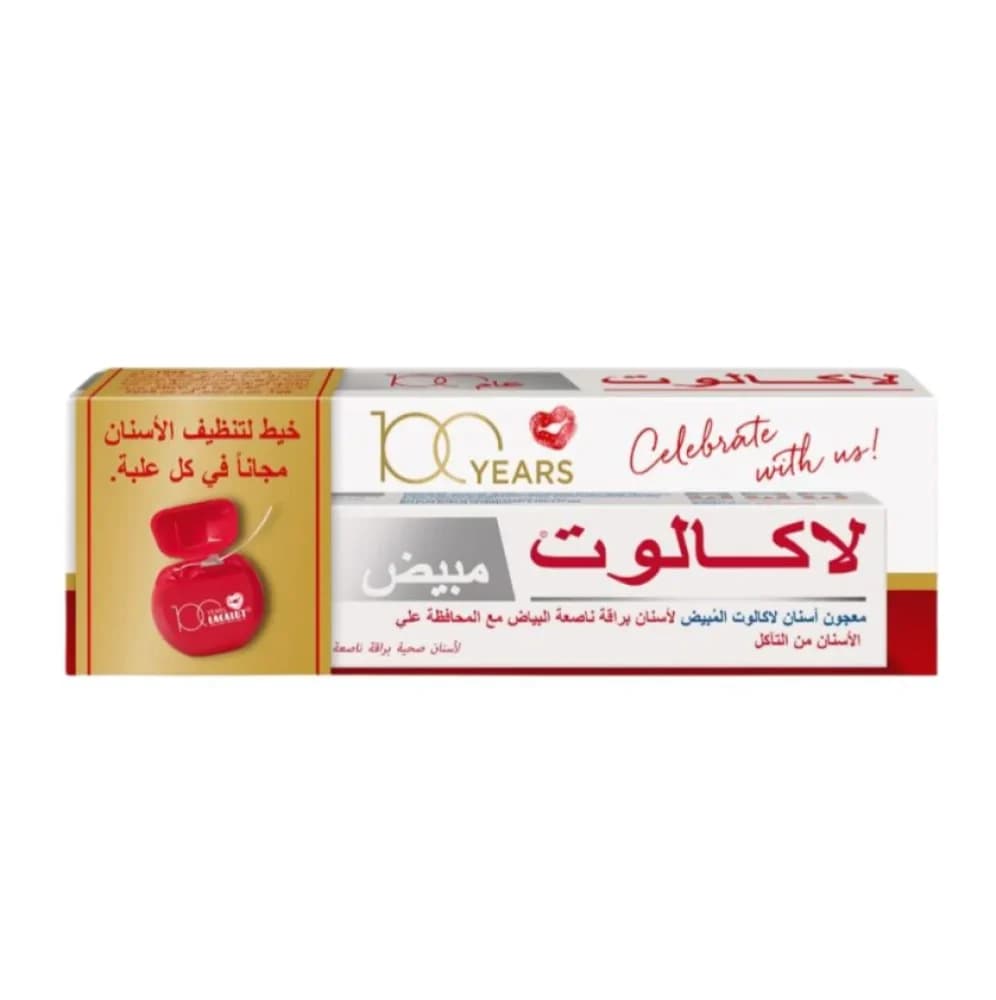 Lacalut White Toothpaste 75ml + Tooth Floss Free