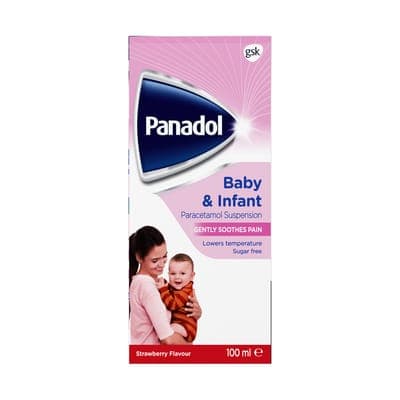 Panadol Baby & Infant Susp 120mg-5ml -100ml