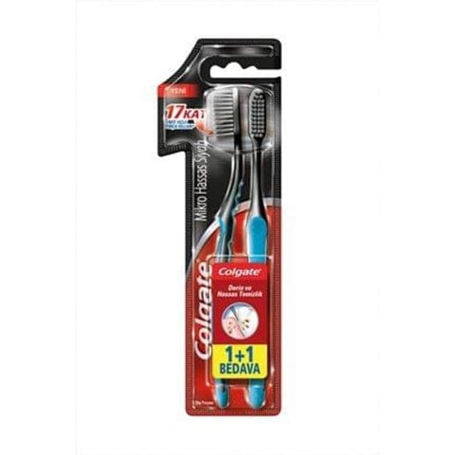 Colgate Slim Soft Charcoal 1+1 Soft - Toothbrush
