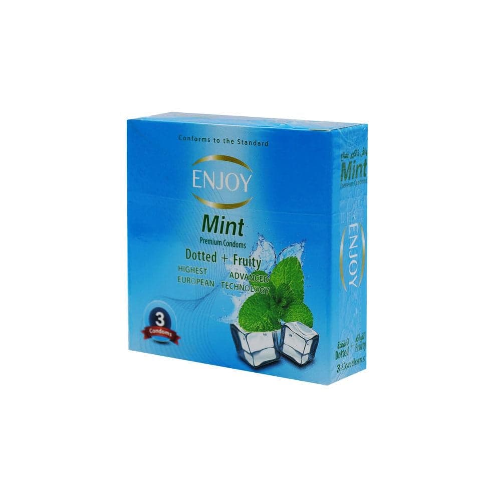 Enjoy Dotted Contact Flavored Condoms - 3 Pack