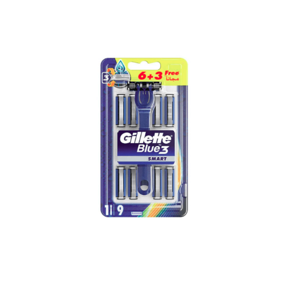 GILLETTE BLUE3 SMART / 6+3 RAZORS