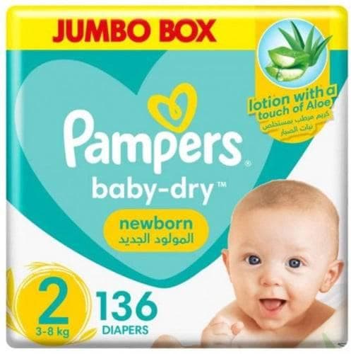 Pampers Jumbo Box size 2 136