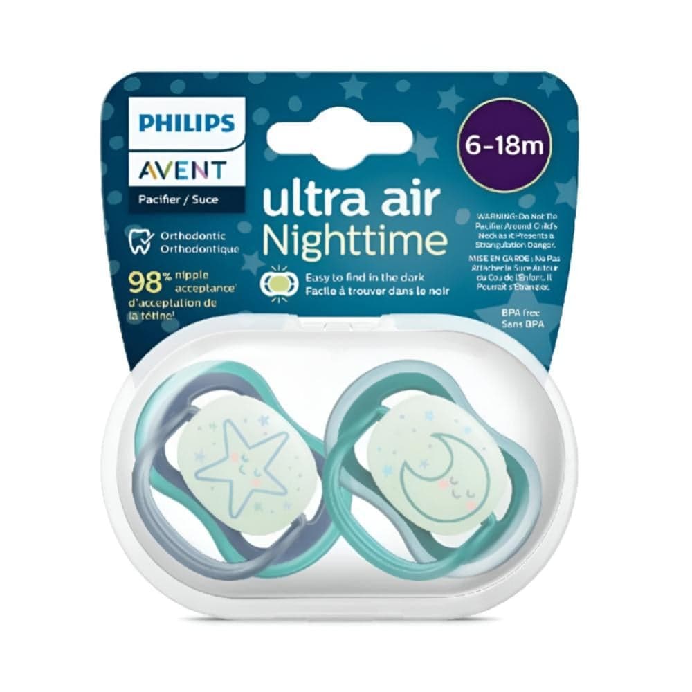 Philips Avent Ultra Air Night Glow Pacifier 6-18M