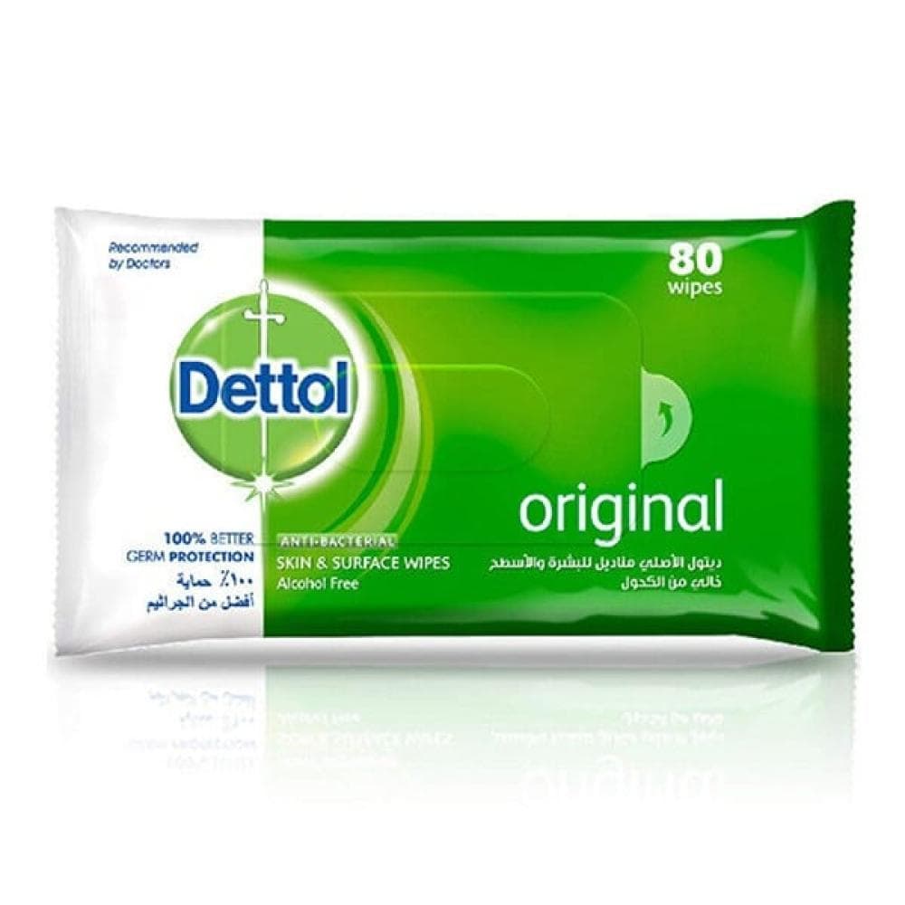 Dettol Original Wipes 80 Sheets