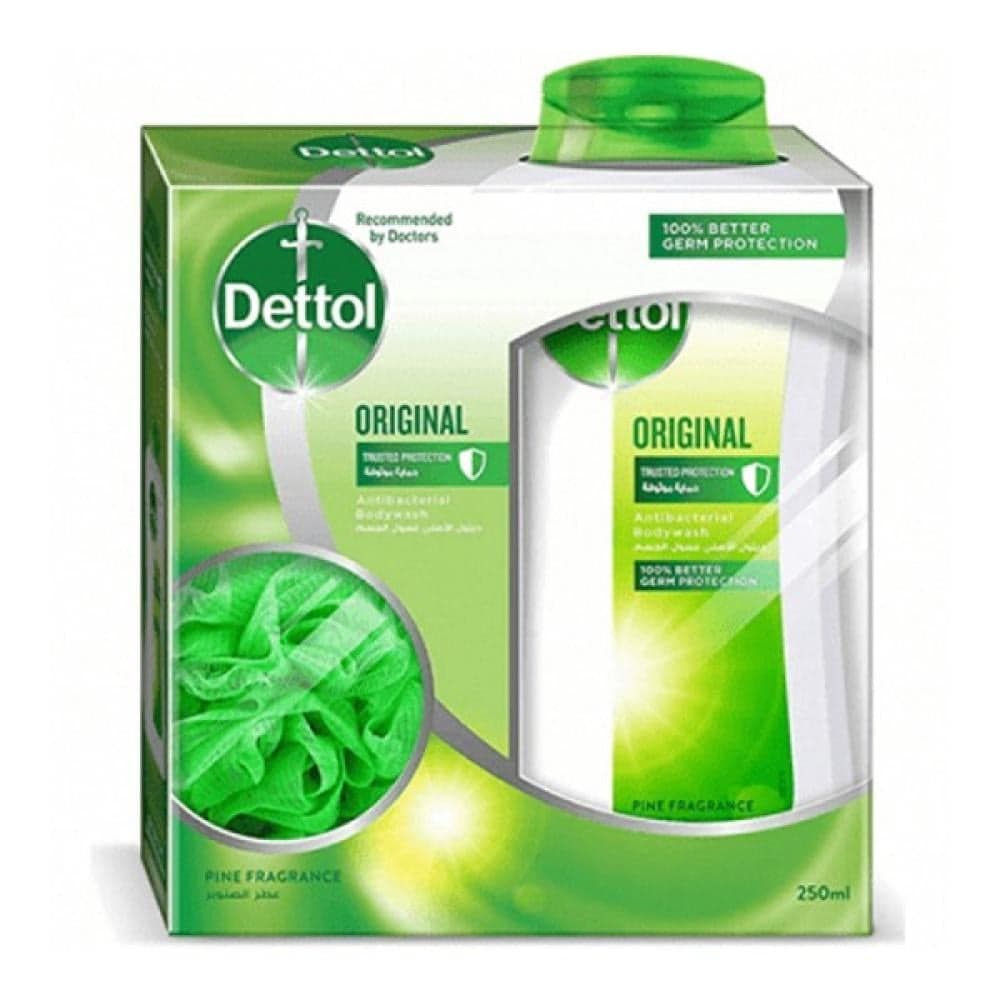 Dettol Original Body Wash with Puff 250ml