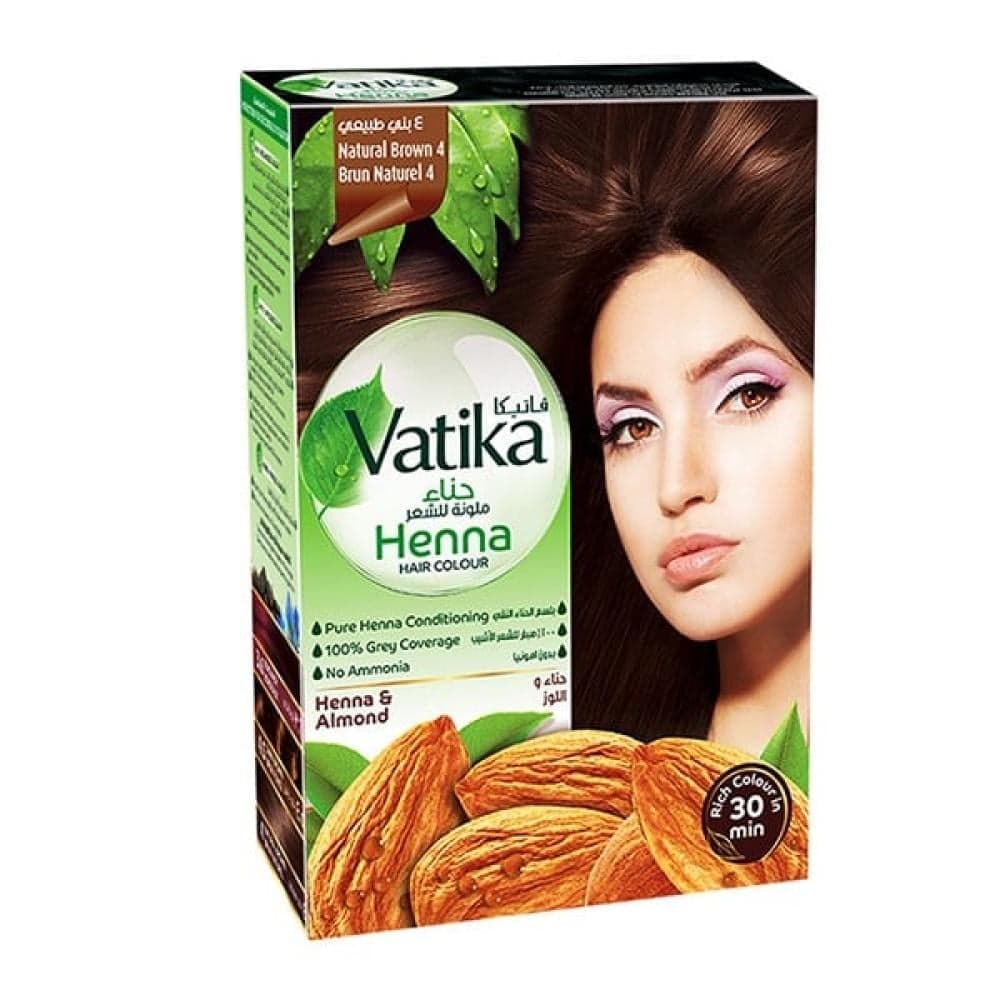 Vatika Henna Natural Brown 4 - Hair Colour