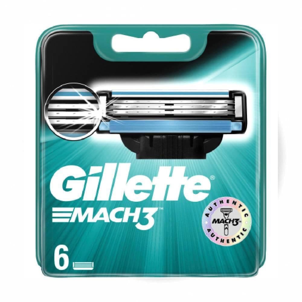 Gillette Mach3 replacement razor blades 6 pieces