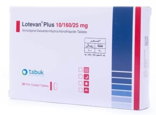 Lotevan Plus 10mg/160mg/25mg Film Coated Tablet-30