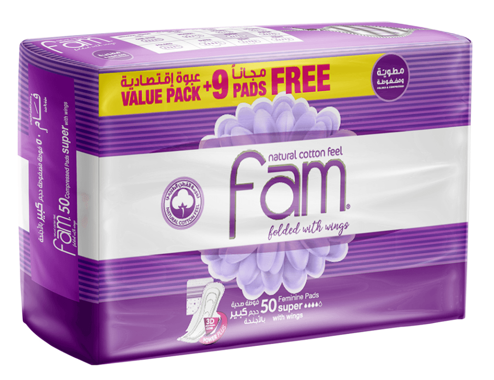 Fam Large Wings 50 pads