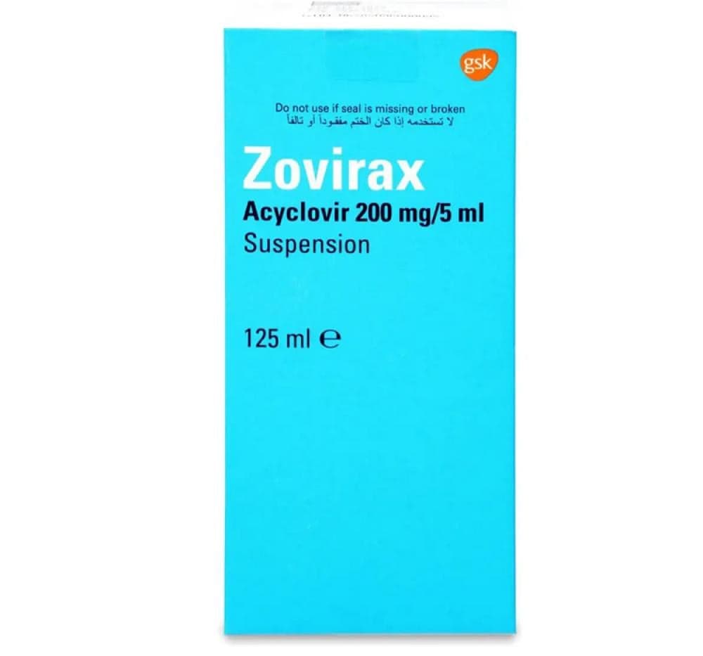 Zovirax 200mg\5ml Susp -125ml
