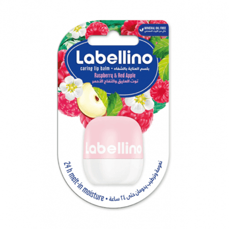 Lablino Lip Moisturizing Balm with Raspberry and Red Apple 7g