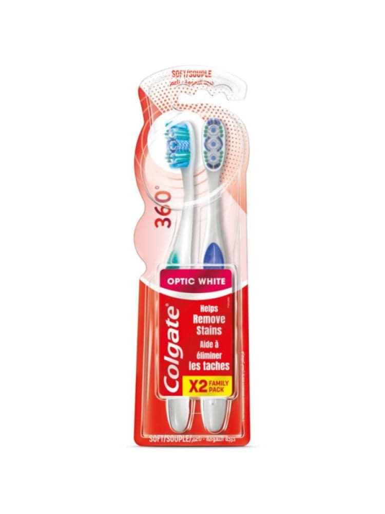 Colgate 360 Optic White 1+1 - Toothbrush