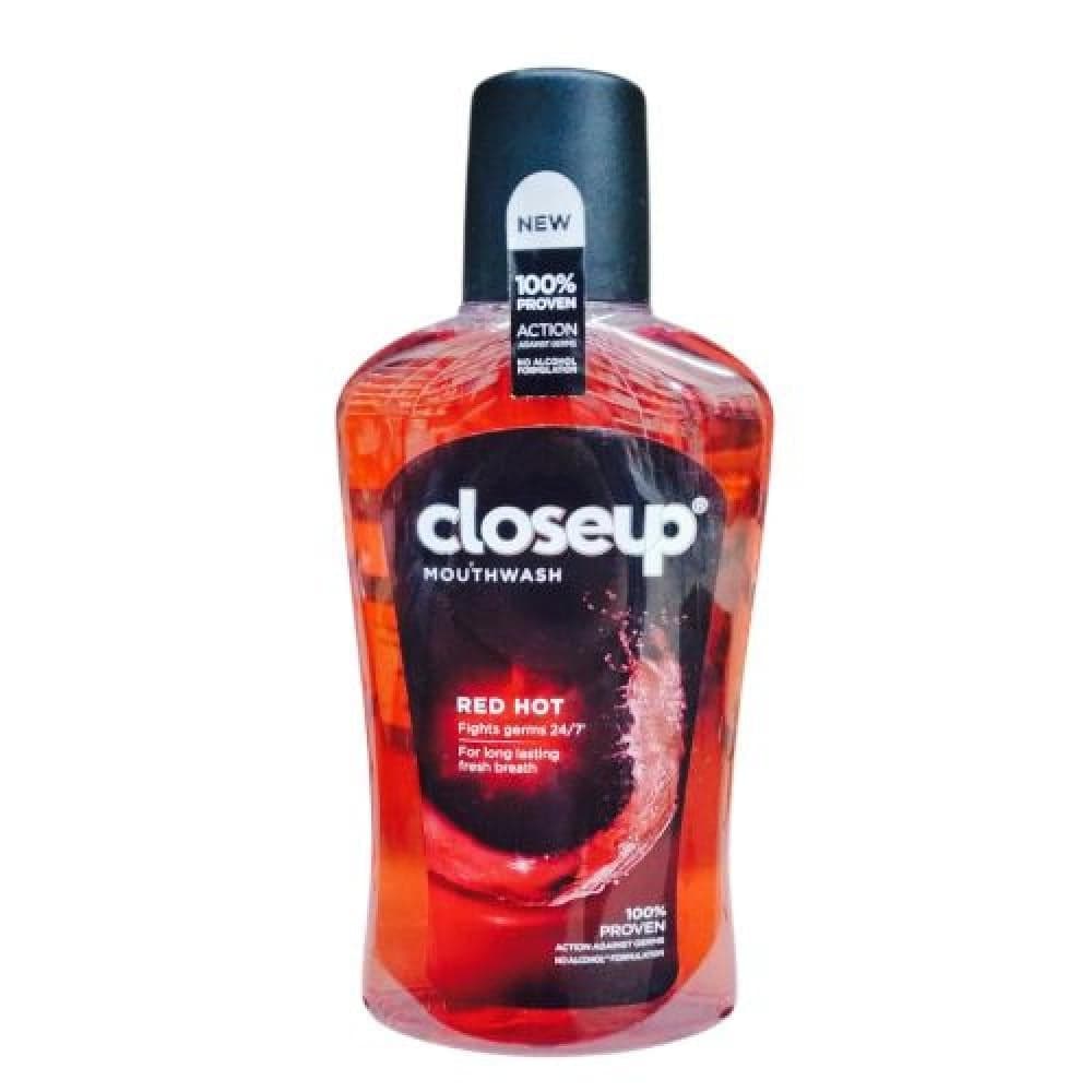 Close-Up Hot Red Wash, Antibacterial and Refreshing, 500ml