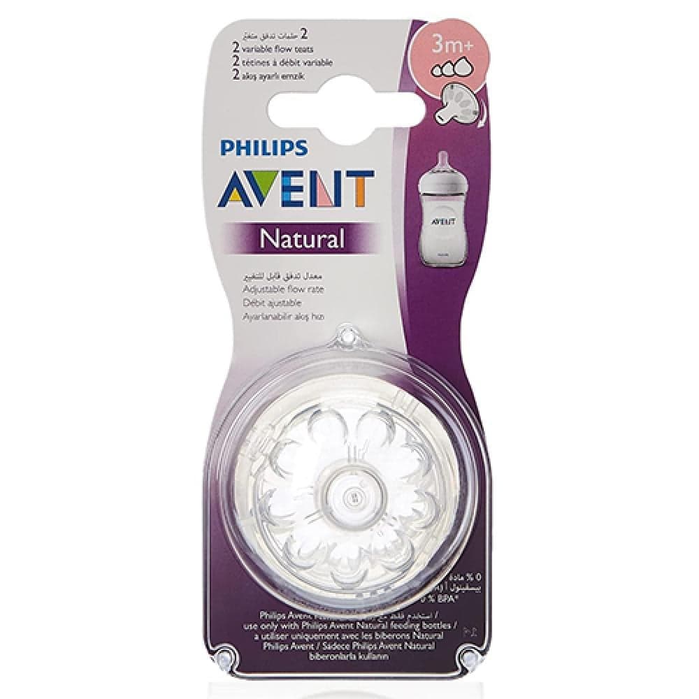 Philips Avent Natural Teat 3M+ (2 pcs)