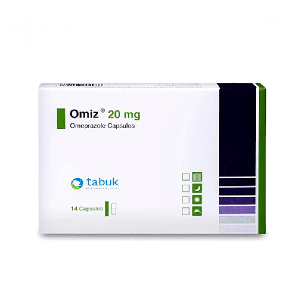 Omiz 20mg Capsule 14