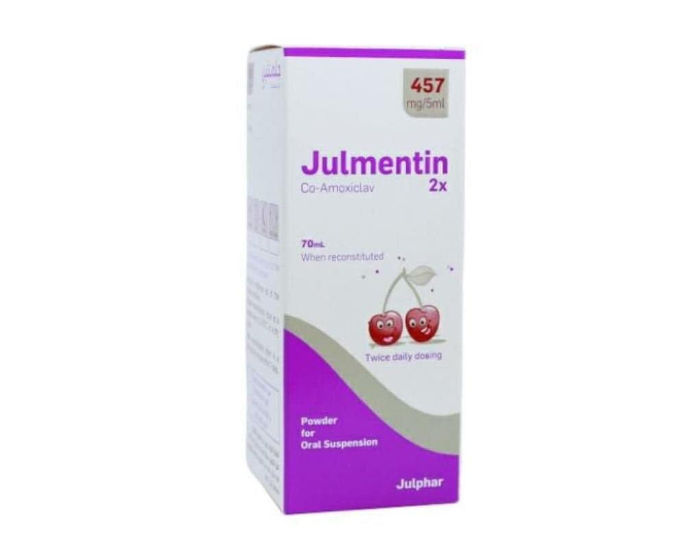 Julmentin 2x. 457mg-5ml Oral Suspension -70ml
