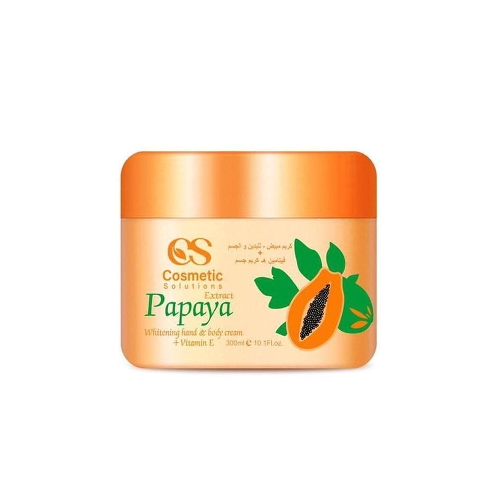 Mettex Solution Whitening Cream for Hands and Body with Papaya Extract - 300ml