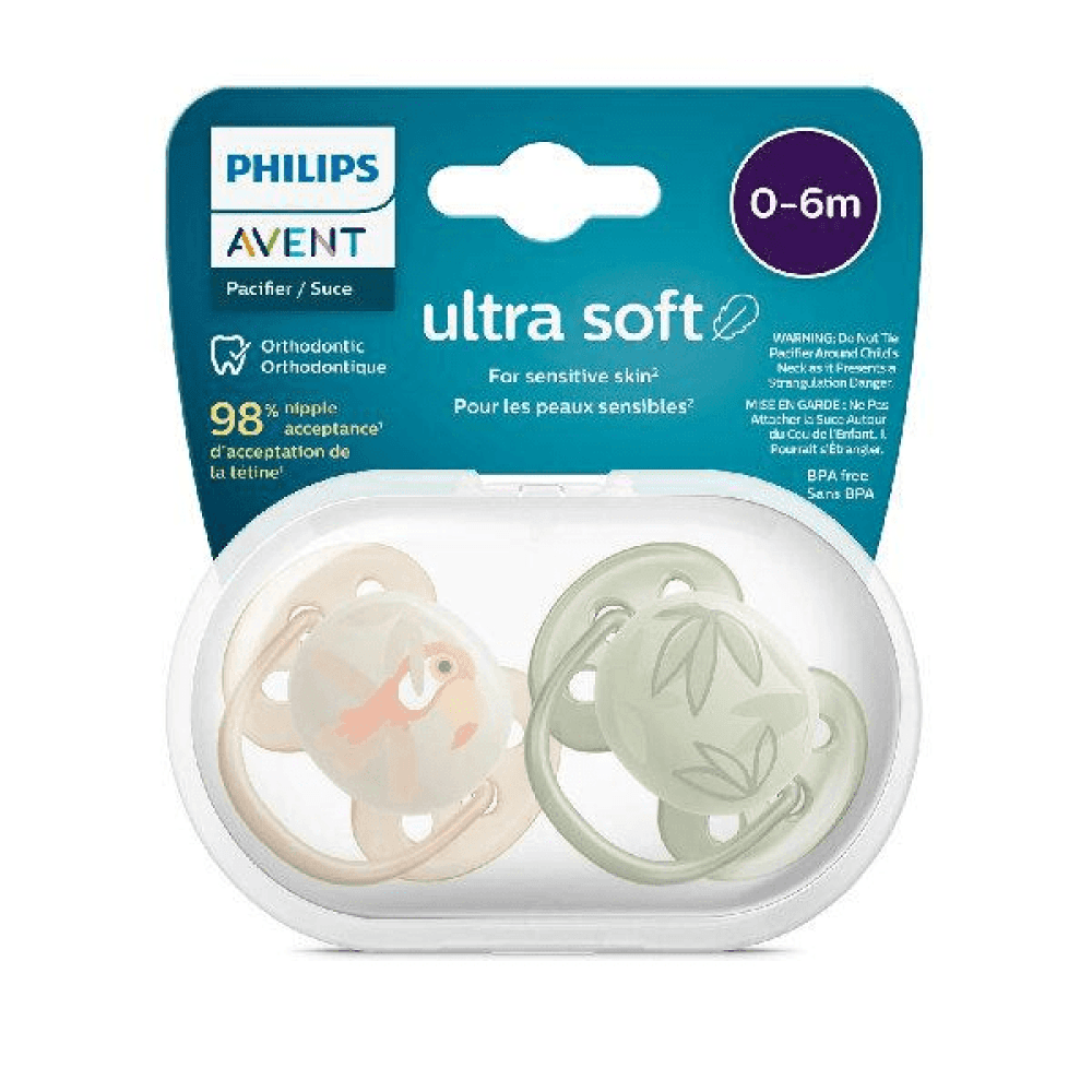 Philips Avent Ultra Soft Soother 0-6M Girls
