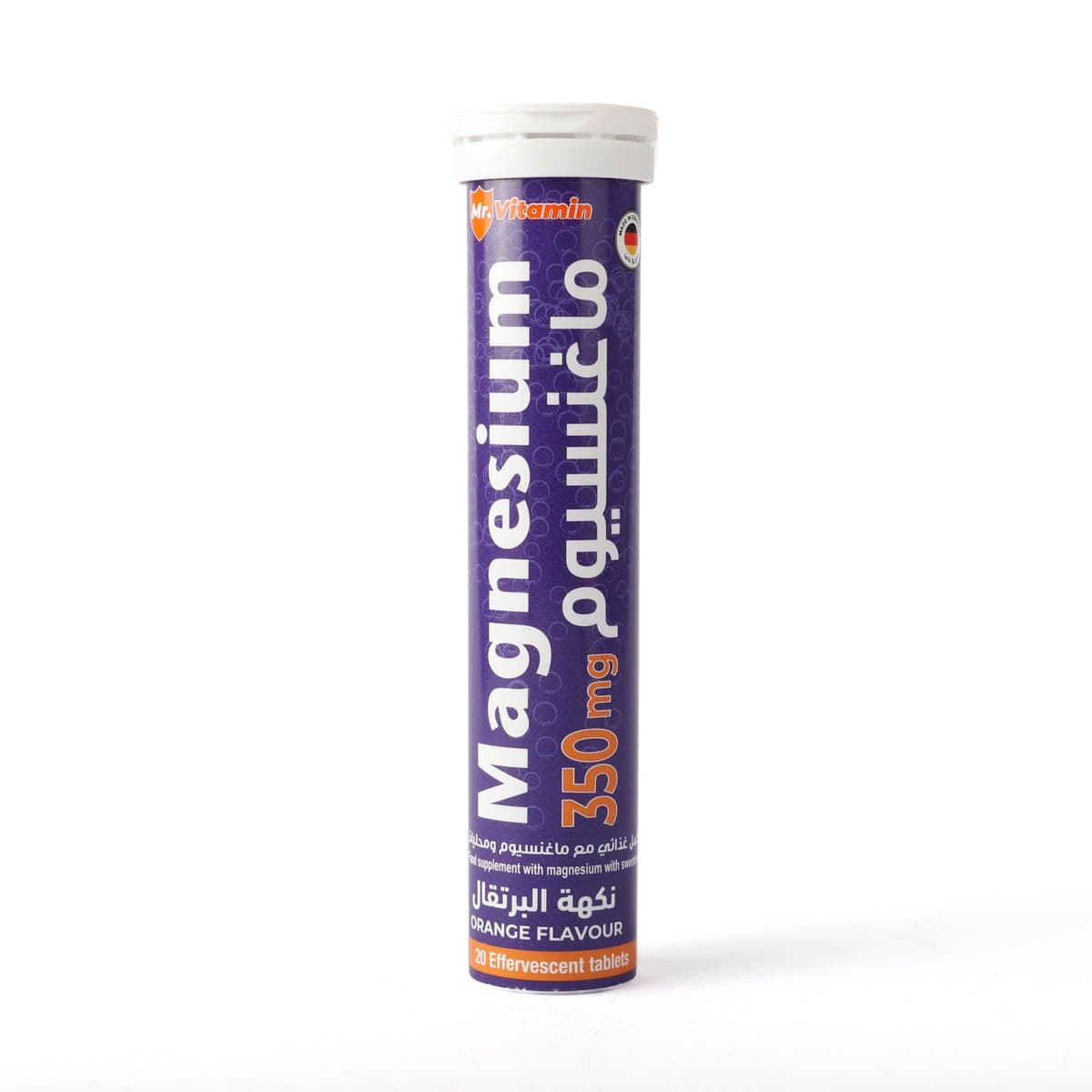 Mr. Vitamin Magnesium 350 mg, Orange - 20 Effervescent Tablets