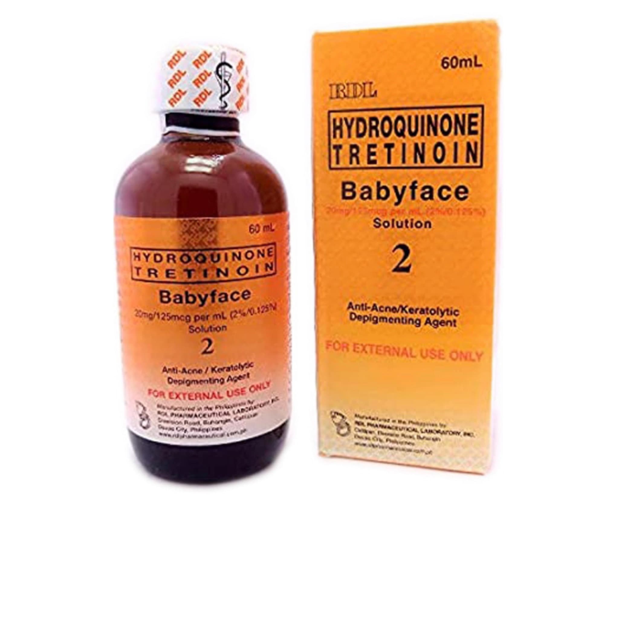 Babyface 2 Hydroquinone Tretinoin Orange 60ml
